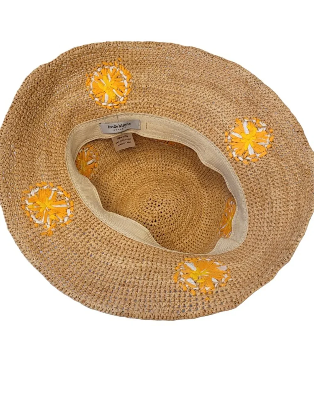 Haute Hippie Raffia Orange Slice Hat